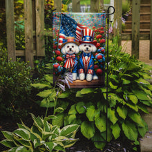 Load image into Gallery viewer, All American Bichon Frise Garden Flag –  Dogs with American Flag Background by Caroline’s Treasures