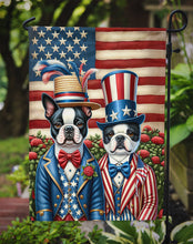 Load image into Gallery viewer, All American Boston Terrier Garden Flag –  Dogs with American Flag Background by Caroline’s Treasures
