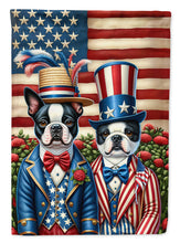 Load image into Gallery viewer, All American Boston Terrier Garden Flag –  Dogs with American Flag Background by Caroline’s Treasures