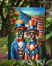 Load image into Gallery viewer, All American Boxer Garden Flag –  Dogs with American Flag Background by Caroline’s Treasures