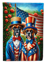 Load image into Gallery viewer, All American Boxer Garden Flag –  Dogs with American Flag Background by Caroline’s Treasures