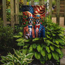 Load image into Gallery viewer, All American Boxer Garden Flag –  Dogs with American Flag Background by Caroline’s Treasures