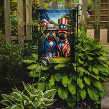Load image into Gallery viewer, All American Brussels Griffon Garden Flag –  Dogs with American Flag Background by Caroline’s Treasures