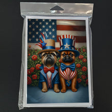 Load image into Gallery viewer, All American Brussels Griffon Greeting Cards - Blank Note Cards – 8-Pack of Artist-Designed Cards with Envelopes