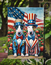 Load image into Gallery viewer, All American Bull Terrier Garden Flag –  Dogs with American Flag Background by Caroline’s Treasures