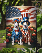 Load image into Gallery viewer, All American Bull Terrier Garden Flag –  Dogs with American Flag Background by Caroline’s Treasures