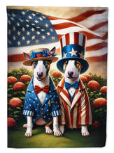 Load image into Gallery viewer, All American Bull Terrier Garden Flag –  Dogs with American Flag Background by Caroline’s Treasures