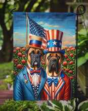 Load image into Gallery viewer, All American Bullmastiff Garden Flag –  Dogs with American Flag Background by Caroline’s Treasures