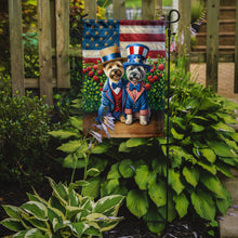 Load image into Gallery viewer, All American Cairn Terrier Garden Flag –  Dogs with American Flag Background by Caroline’s Treasures