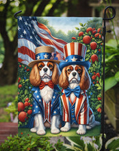 Load image into Gallery viewer, All American Cavalier Spaniel Garden Flag –  Dogs with American Flag Background by Caroline’s Treasures