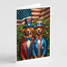 Load image into Gallery viewer, All American Chesapeake Bay Retriever Greeting Cards - Blank Note Cards – 8-Pack of Artist-Designed Cards with Envelopes