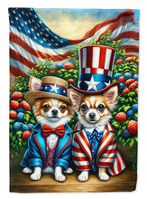 Load image into Gallery viewer, All American Chihuahua Garden Flag –  Dogs with American Flag Background by Caroline’s Treasures