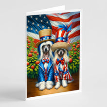 Load image into Gallery viewer, All American Chinese Crested Greeting Cards - Blank Note Cards – 8-Pack of Artist-Designed Cards with Envelopes