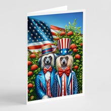 Load image into Gallery viewer, All American Chinese Crested Greeting Cards - Blank Note Cards – 8-Pack of Artist-Designed Cards with Envelopes