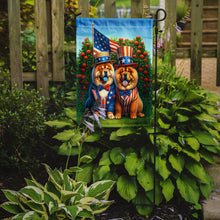 Load image into Gallery viewer, All American Chow Chow Garden Flag –  Dogs with American Flag Background by Caroline’s Treasures