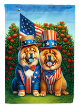 Load image into Gallery viewer, All American Chow Chow Garden Flag –  Dogs with American Flag Background by Caroline’s Treasures