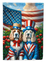 Load image into Gallery viewer, All American Clumber Spaniel Garden Flag –  Dogs with American Flag Background by Caroline’s Treasures