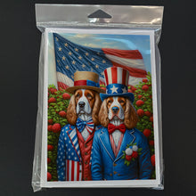 Load image into Gallery viewer, All American Clumber Spaniel Greeting Cards - Blank Note Cards – 8-Pack of Artist-Designed Cards with Envelopes