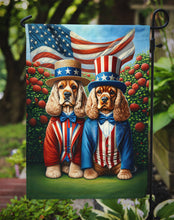 Load image into Gallery viewer, All American Cocker Spaniel Garden Flag –  Dogs with American Flag Background by Caroline’s Treasures