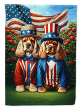 Load image into Gallery viewer, All American Cocker Spaniel Garden Flag –  Dogs with American Flag Background by Caroline’s Treasures
