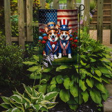 Load image into Gallery viewer, All American Corgi Garden Flag –  Dogs with American Flag Background by Caroline’s Treasures