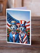 Load image into Gallery viewer, All American Dalmatian Greeting Cards - Blank Note Cards – 8-Pack of Artist-Designed Cards with Envelopes