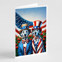Load image into Gallery viewer, All American Dalmatian Greeting Cards - Blank Note Cards – 8-Pack of Artist-Designed Cards with Envelopes