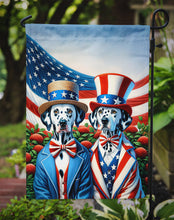 Load image into Gallery viewer, All American Dalmatian Garden Flag –  Dogs with American Flag Background by Caroline’s Treasures