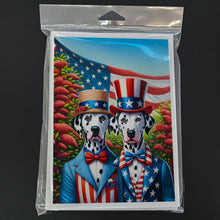 Load image into Gallery viewer, All American Dalmatian Greeting Cards - Blank Note Cards – 8-Pack of Artist-Designed Cards with Envelopes