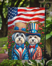 Load image into Gallery viewer, All American Dandie Dinmont Terrier Garden Flag –  Dogs with American Flag Background by Caroline’s Treasures