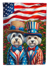 Load image into Gallery viewer, All American Dandie Dinmont Terrier Garden Flag –  Dogs with American Flag Background by Caroline’s Treasures