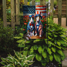 Load image into Gallery viewer, All American English Bull Terrier Garden Flag –  Dogs with American Flag Background by Caroline’s Treasures