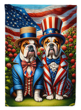 Load image into Gallery viewer, All American English Bulldog Garden Flag –  Dogs with American Flag Background by Caroline’s Treasures