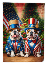 Load image into Gallery viewer, All American English Bulldog Garden Flag –  Dogs with American Flag Background by Caroline’s Treasures