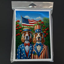 Load image into Gallery viewer, All American English Setter Greeting Cards - Blank Note Cards – 8-Pack of Artist-Designed Cards with Envelopes