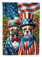 Load image into Gallery viewer, All American French Bulldog Garden Flag –  Dogs with American Flag Background by Caroline’s Treasures