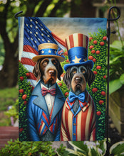 Load image into Gallery viewer, All American German Wirehaired Pointer Garden Flag –  Dogs with American Flag Background by Caroline’s Treasures