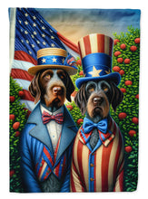 Load image into Gallery viewer, All American German Wirehaired Pointer Garden Flag –  Dogs with American Flag Background by Caroline’s Treasures