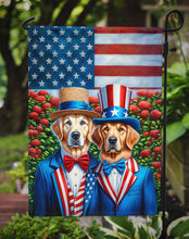 Load image into Gallery viewer, All American Golden Retriever Garden Flag –  Dogs with American Flag Background by Caroline’s Treasures