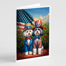 Load image into Gallery viewer, All American Havanese Greeting Cards - Blank Note Cards – 8-Pack of Artist-Designed Cards with Envelopes