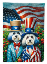 Load image into Gallery viewer, All American Havanese Garden Flag –  Dogs with American Flag Background by Caroline’s Treasures