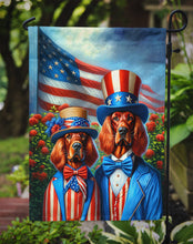 Load image into Gallery viewer, All American Irish Setter Garden Flag –  Dogs with American Flag Background by Caroline’s Treasures