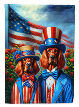 Load image into Gallery viewer, All American Irish Setter Garden Flag –  Dogs with American Flag Background by Caroline’s Treasures