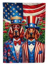 Load image into Gallery viewer, All American Irish Setter Garden Flag –  Dogs with American Flag Background by Caroline’s Treasures