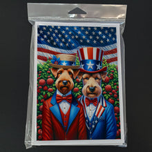 Load image into Gallery viewer, All American Irish Terrier Greeting Cards - Blank Note Cards – 8-Pack of Artist-Designed Cards with Envelopes