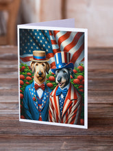 Load image into Gallery viewer, All American Irish Wolfhound Greeting Cards - Blank Note Cards – 8-Pack of Artist-Designed Cards with Envelopes