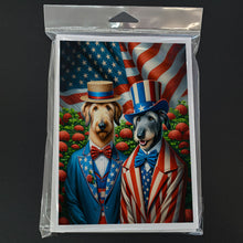 Load image into Gallery viewer, All American Irish Wolfhound Greeting Cards - Blank Note Cards – 8-Pack of Artist-Designed Cards with Envelopes