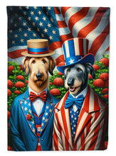 Load image into Gallery viewer, All American Irish Wolfhound Garden Flag –  Dogs with American Flag Background by Caroline’s Treasures