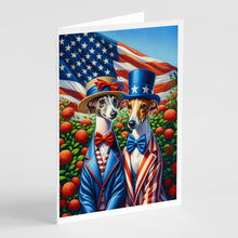 Load image into Gallery viewer, All American Italian Greyhound Greeting Cards - Blank Note Cards – 8-Pack of Artist-Designed Cards with Envelopes