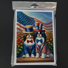 Load image into Gallery viewer, All American Japanese Chin Greeting Cards - Blank Note Cards – 8-Pack of Artist-Designed Cards with Envelopes